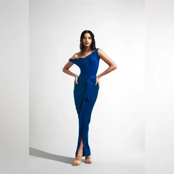 open lace back dress AGATHA Goddess Dress Women One Shoulder  Look Want Wear Love